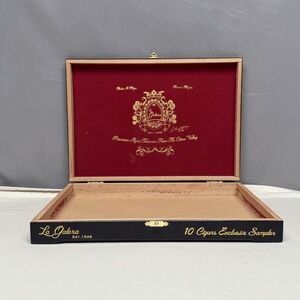 La Galera Vintage Wooden Cigar Box Dominican Republic 12 X 8"